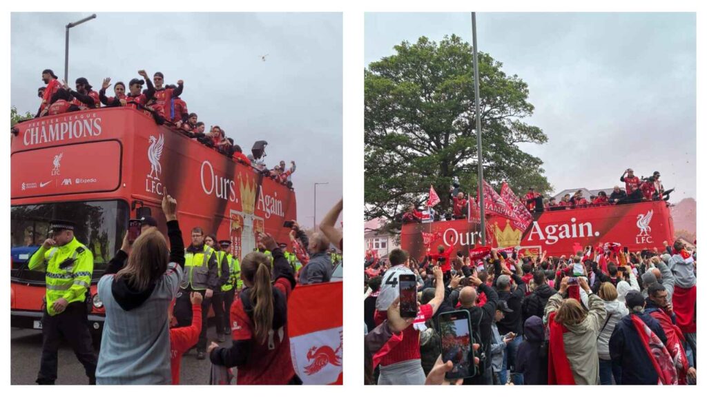 Liverpool FC Premier League trophy parade