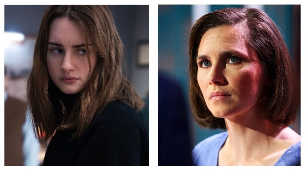 Grace van Patten and Amanda Knox