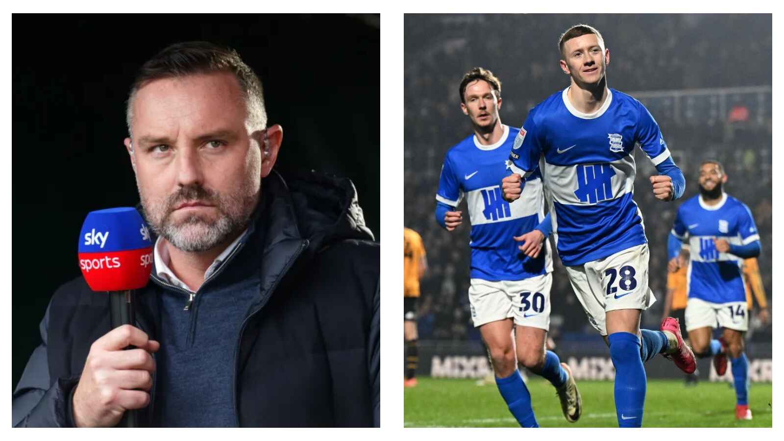 Sky Sports pundit Kris Boyd & Birmingham City's Jay Stansfield