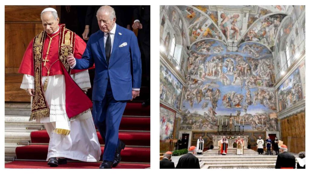 Pope Leo and King Charles