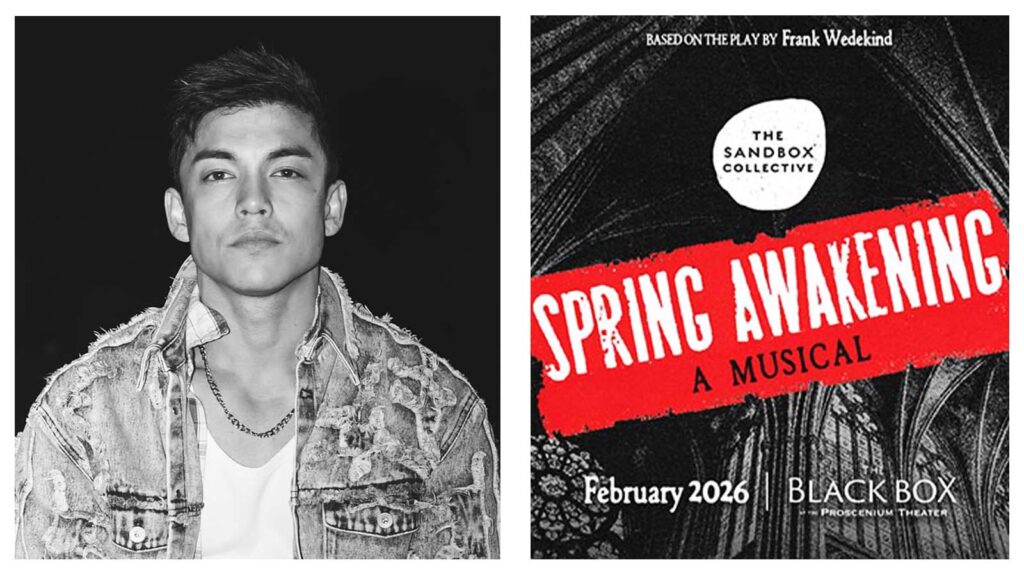 Alex Diaz and 'Spring Awakening' poster