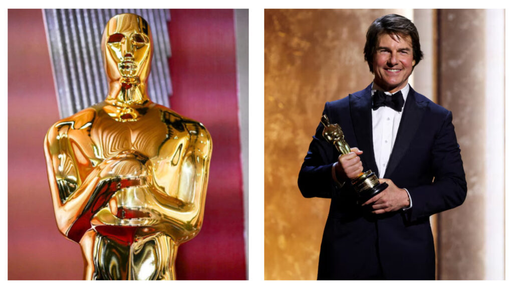 Oscar statuette & Tom Cruise