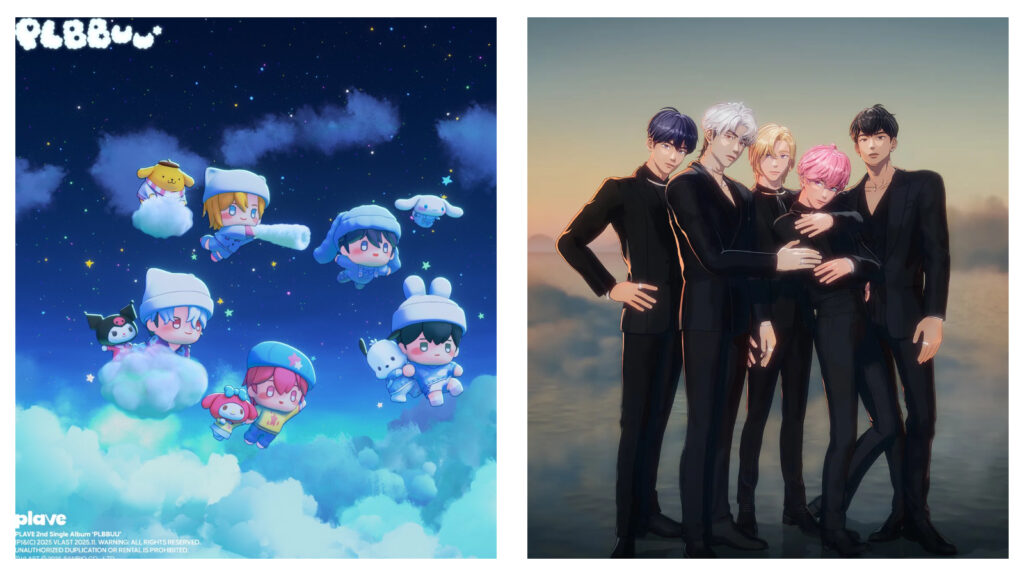 PLAVE and Sanrio on PLBBUU
