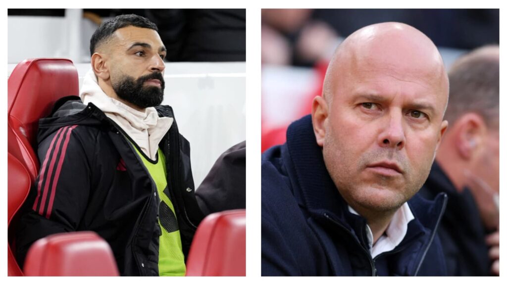 Liverpool's Mohamed Salah & Arne Slot