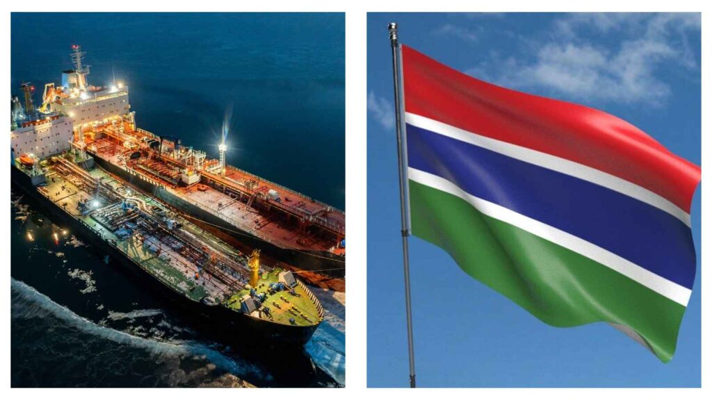 Shadow fleet vessels and Gambian flag