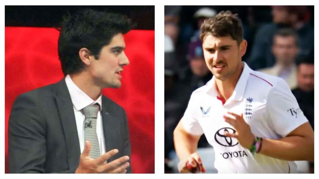 Sir Alastair Cook and Josh Tongue