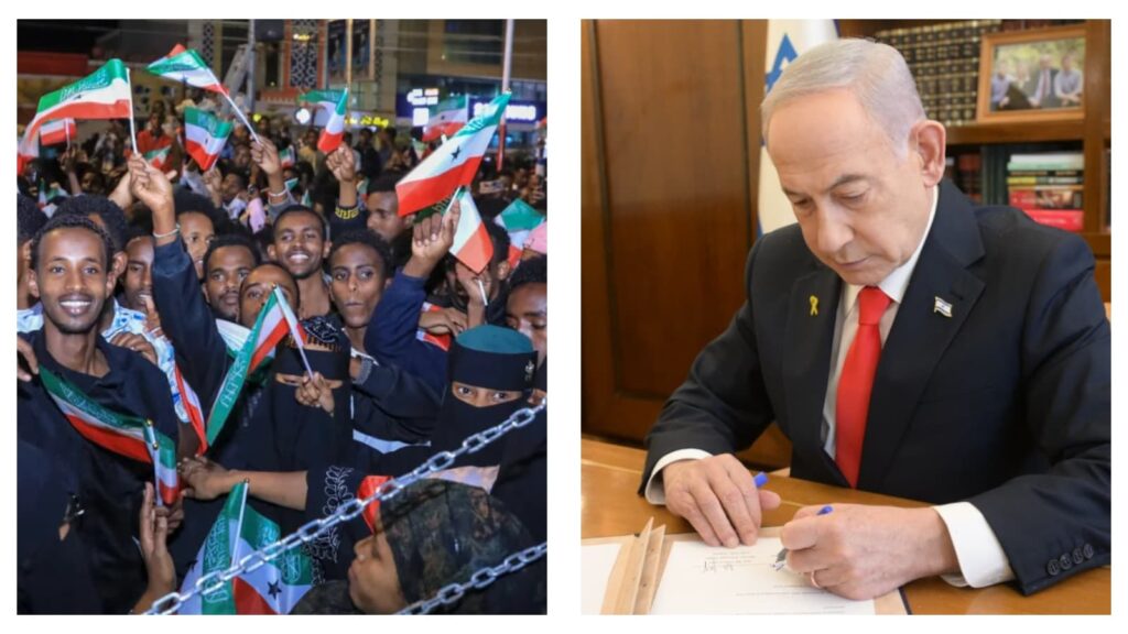 Somaliland citizens & Israel's Benjamin Netanyahu