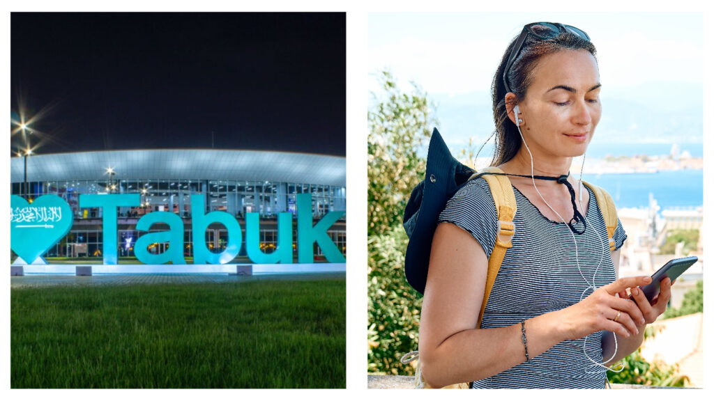 Tabuk Sign and Tourist