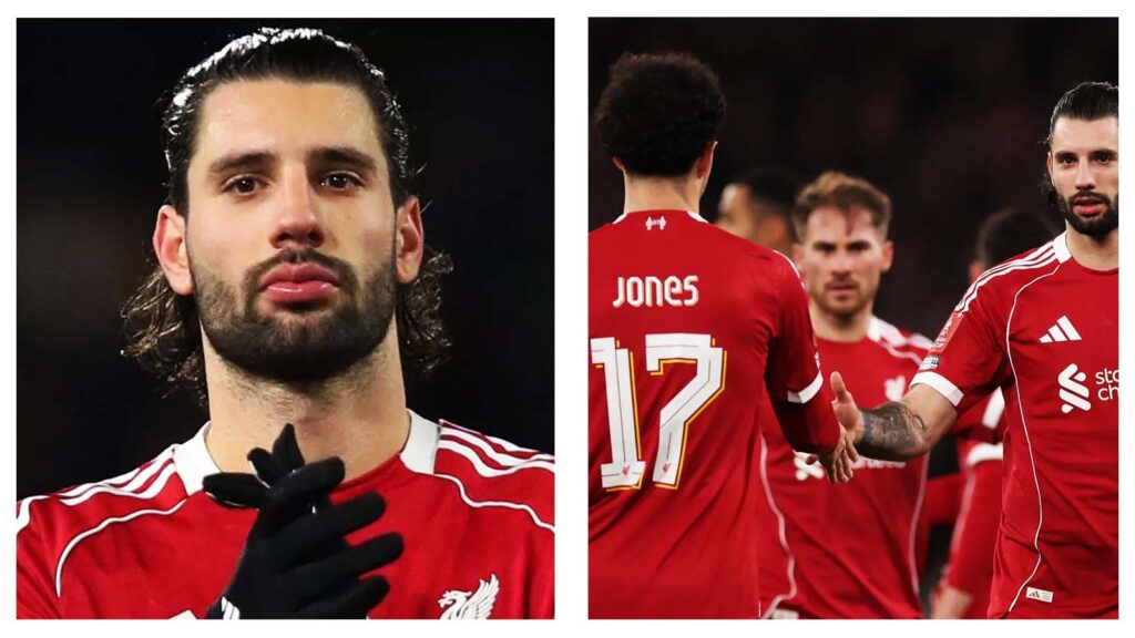 Dominik Szoboszlai and Liverpool players