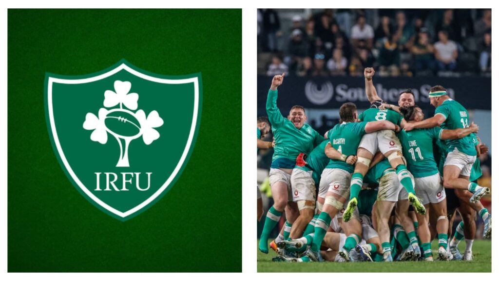Ireland Rugby crest & players