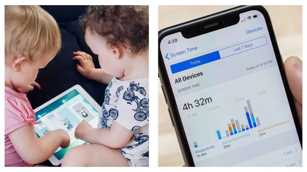 Children screen time study