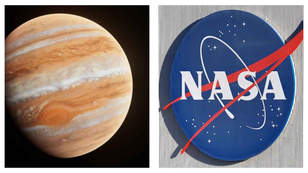 Jupiter and NASA logo