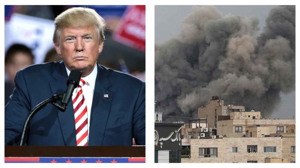 Donald Trump and Iran war missile strike