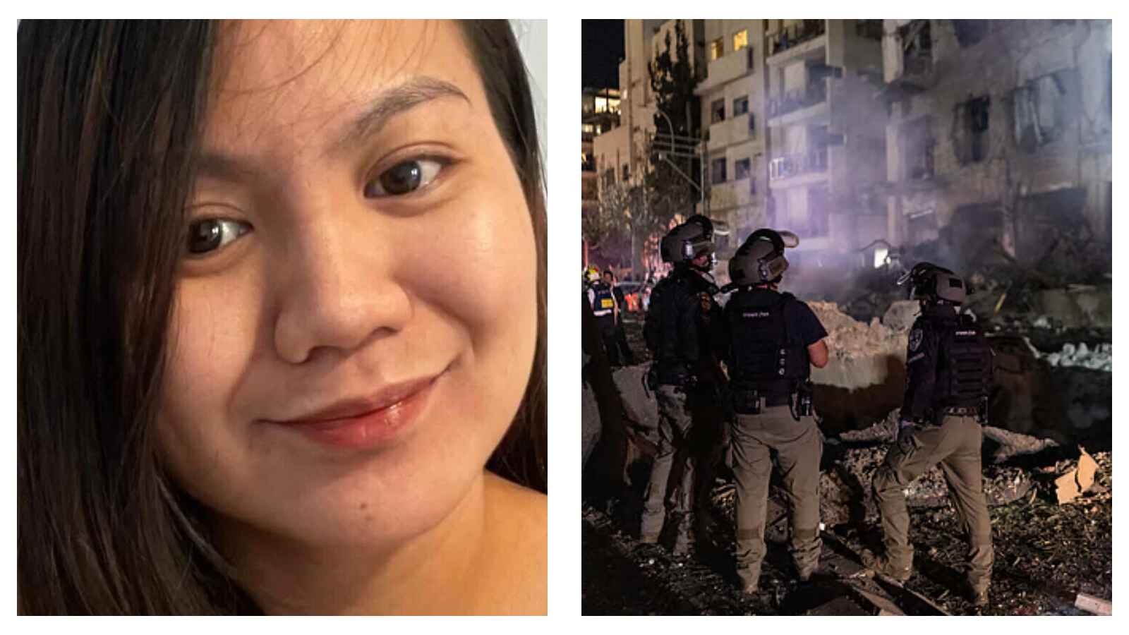 Filipina caregiver and Iran airstrike aftermath