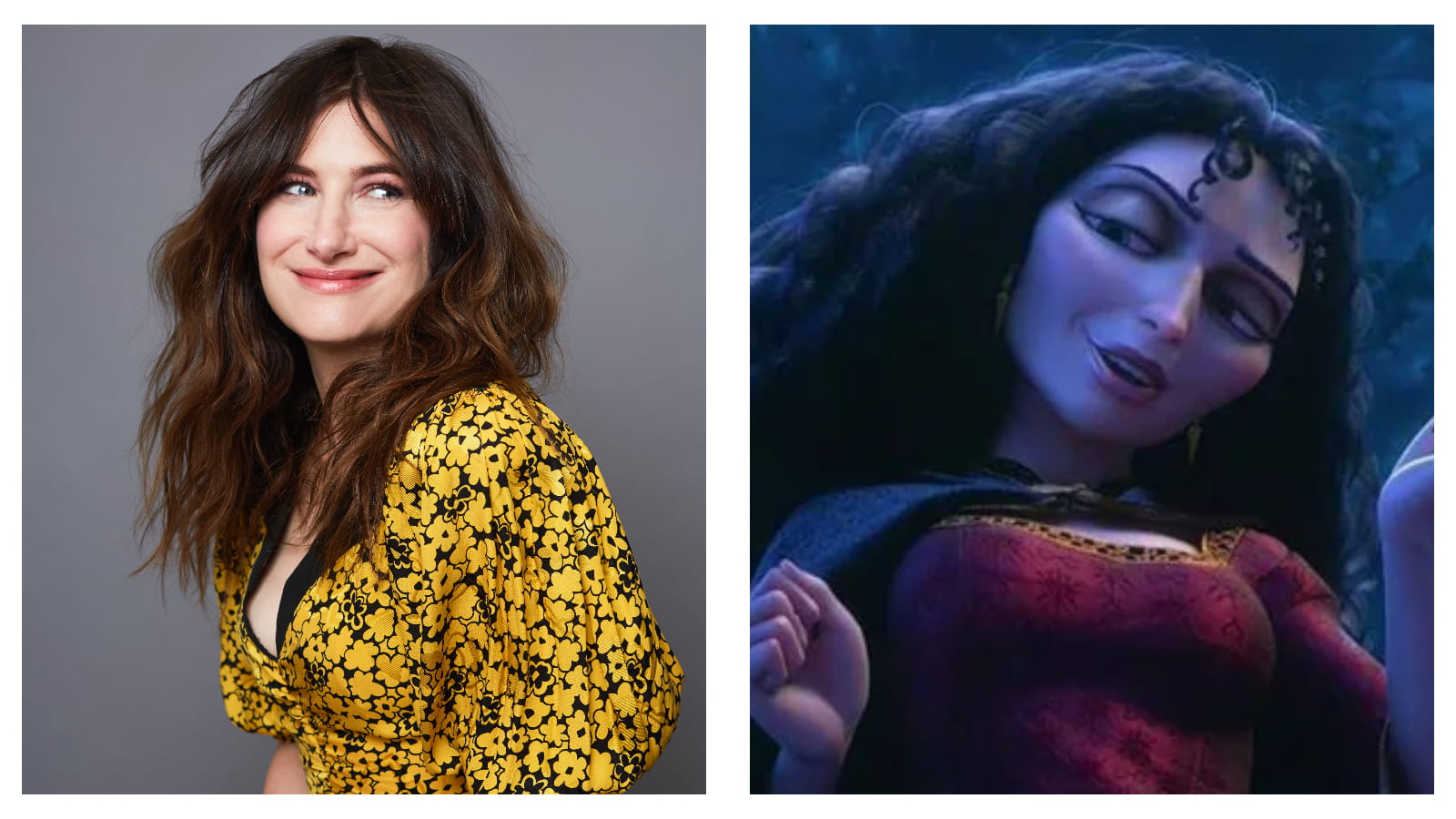 Kathryn Hahn and Mother Gothel tangled