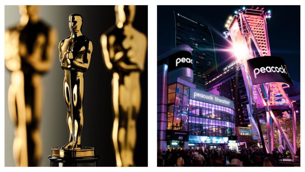 Oscars statuette & LA's Peacock Theater
