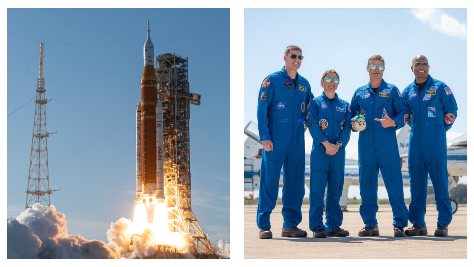 Artemis II Orion spacecraft & Astronauts