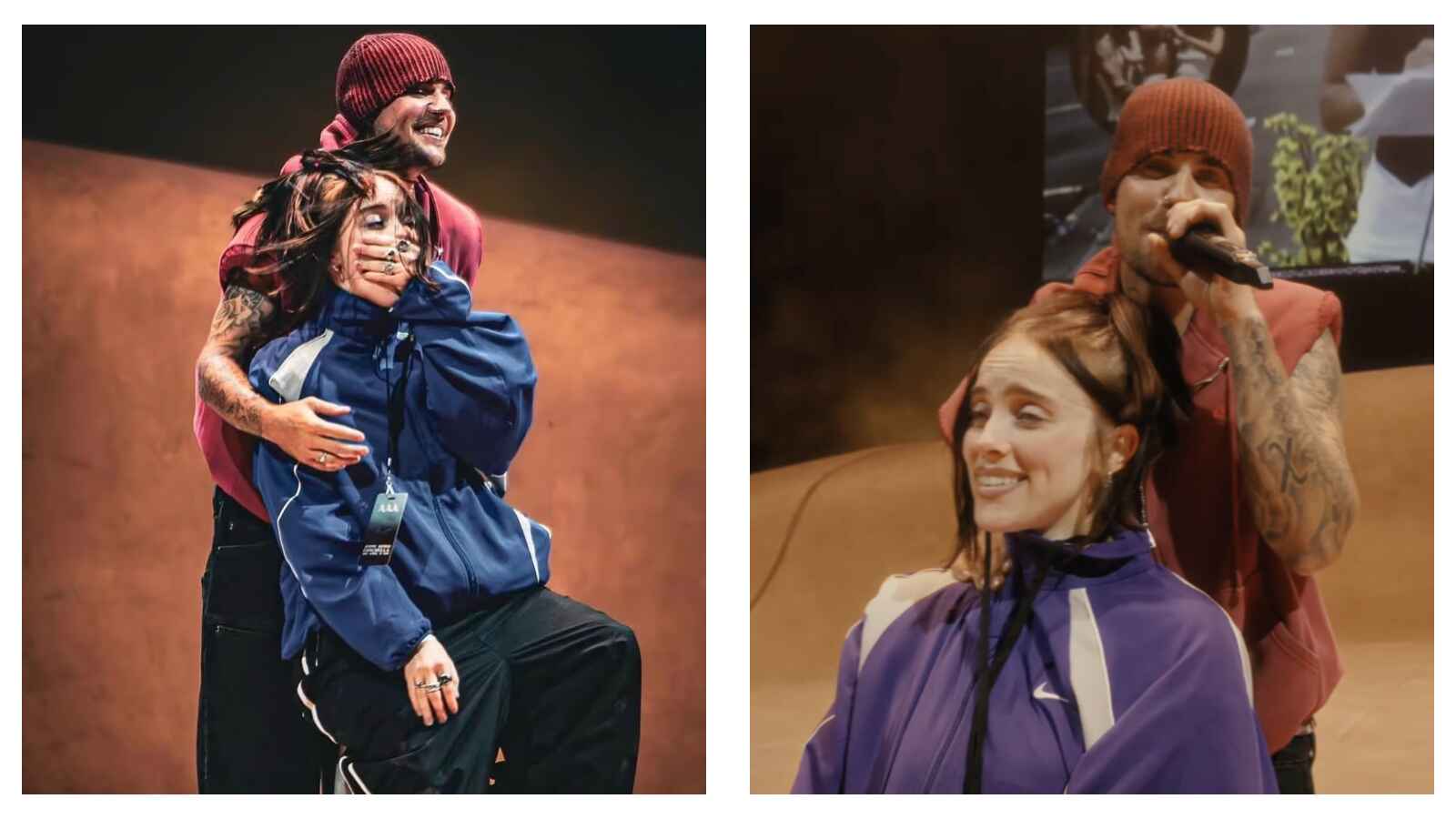 Billie Eilish and Justin Bieber at Coachella weekend 2