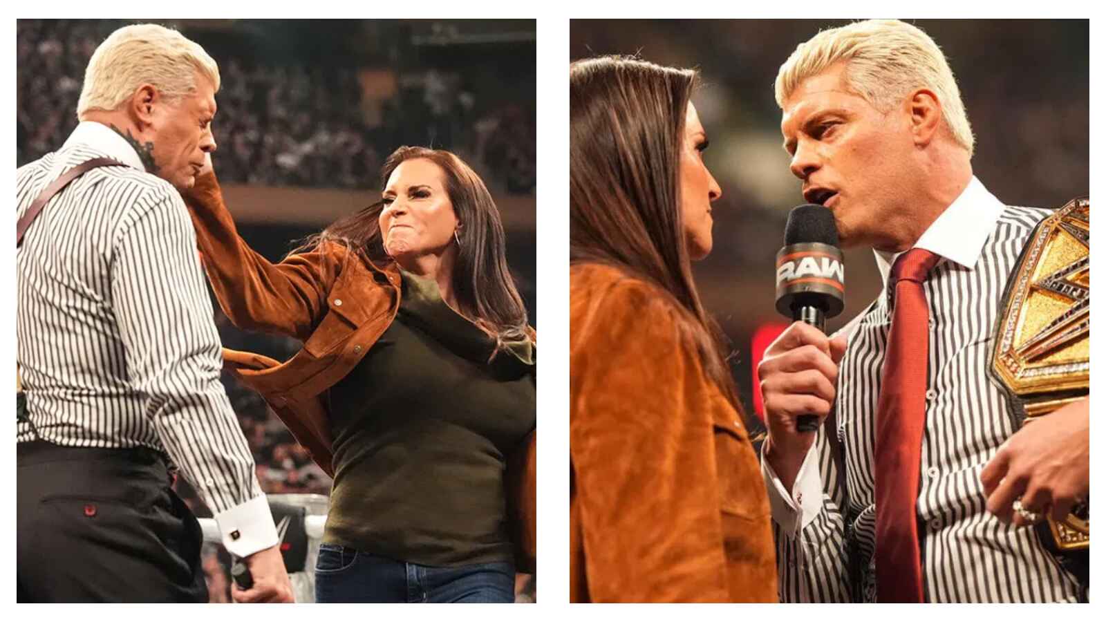 Cody Rhodes and Stephanie McMahon