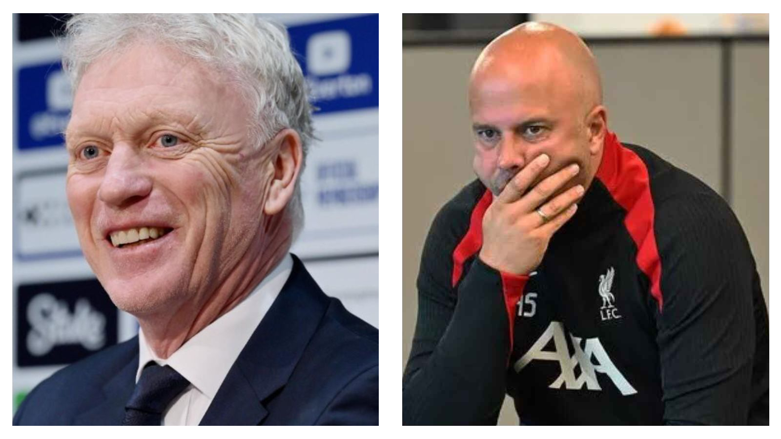 David Moyes and Arne Slot