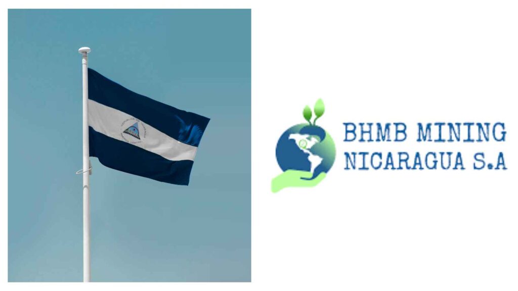 Nicaragua flag and BHMB logo