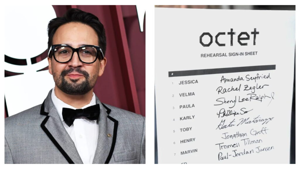 lin-manuel miranda and octet cast