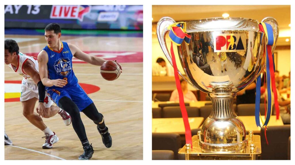 NLEX Road Warriors and Commissioners Cup trophy