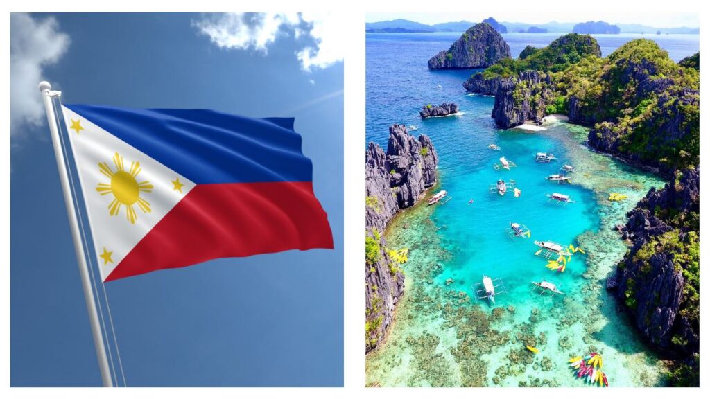 Philippines flag Palawan destination