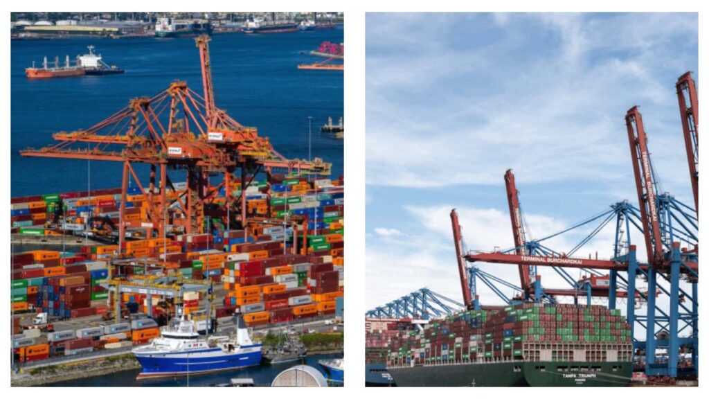 Ports in Canada