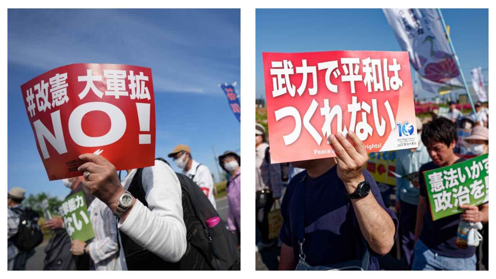 Protesters in Japan