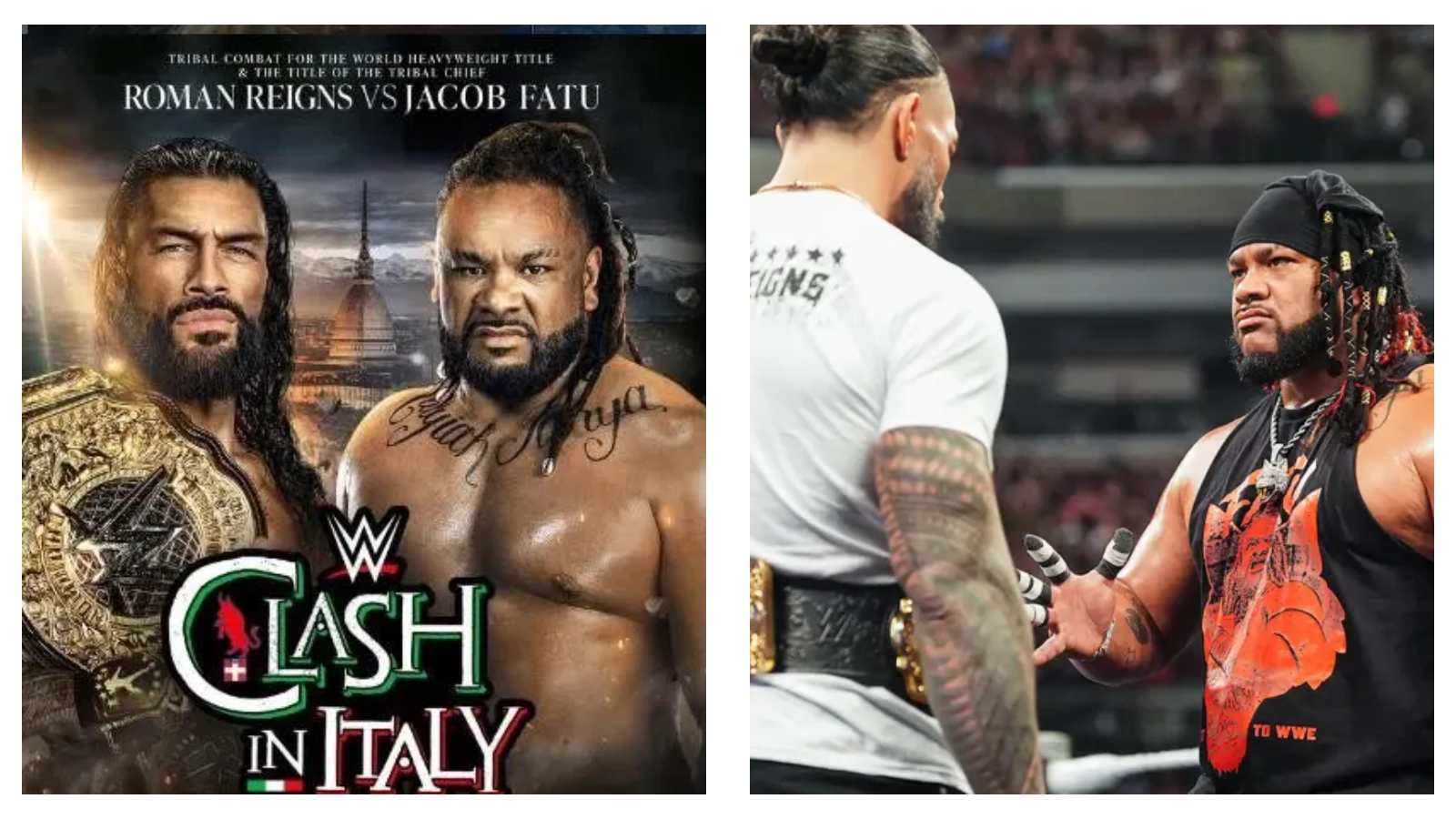 Roman Reigns and Jacob Fatu