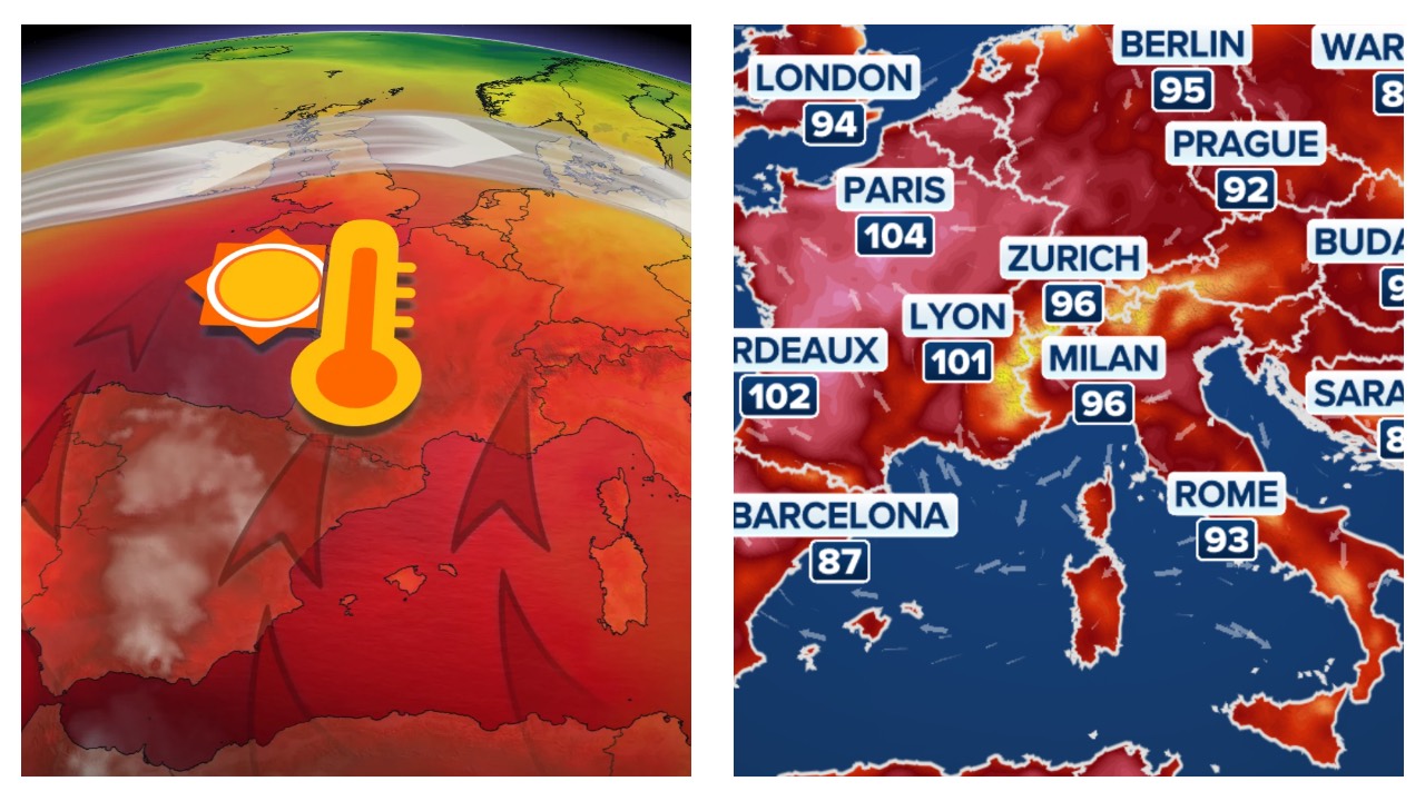 Europe heat wave fossil fuel