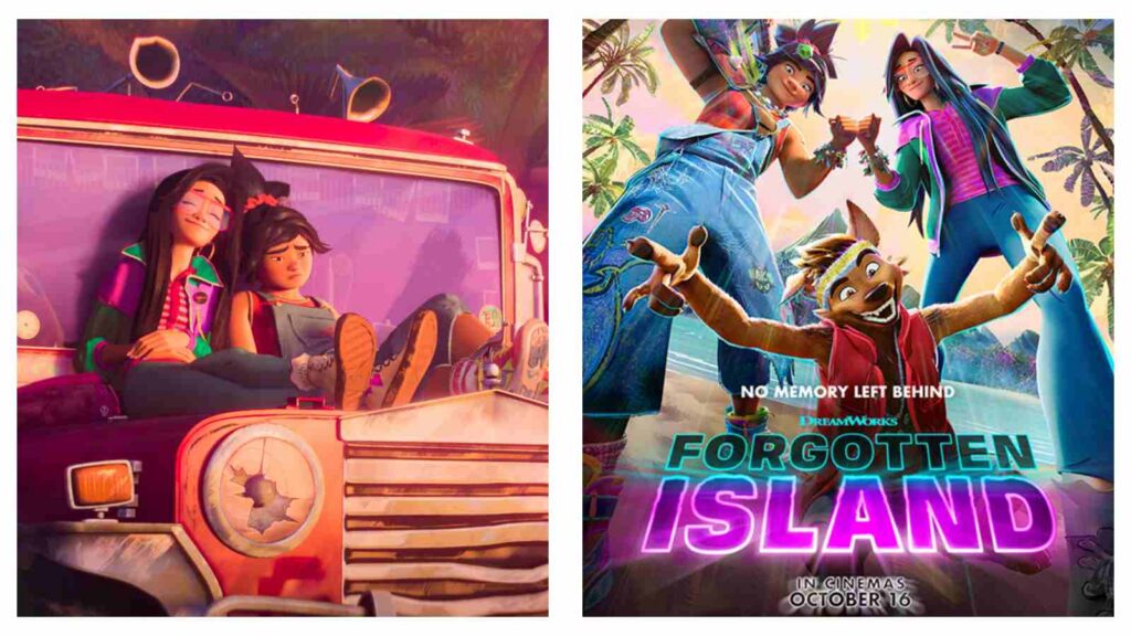 Forgotten Island characters and poster