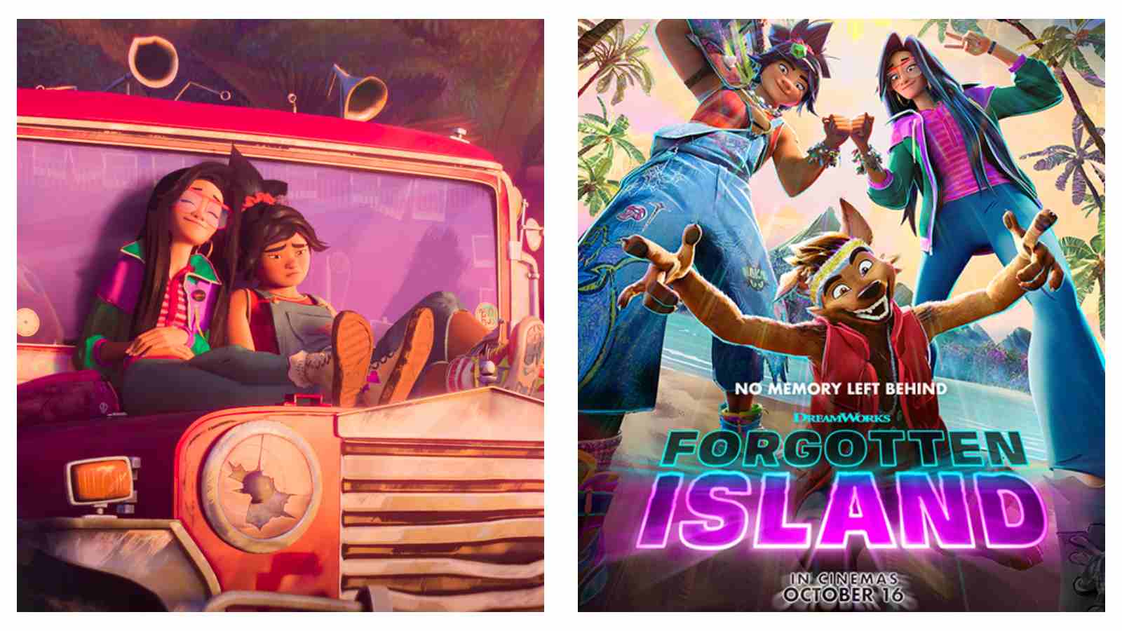 Forgotten Island characters and poster