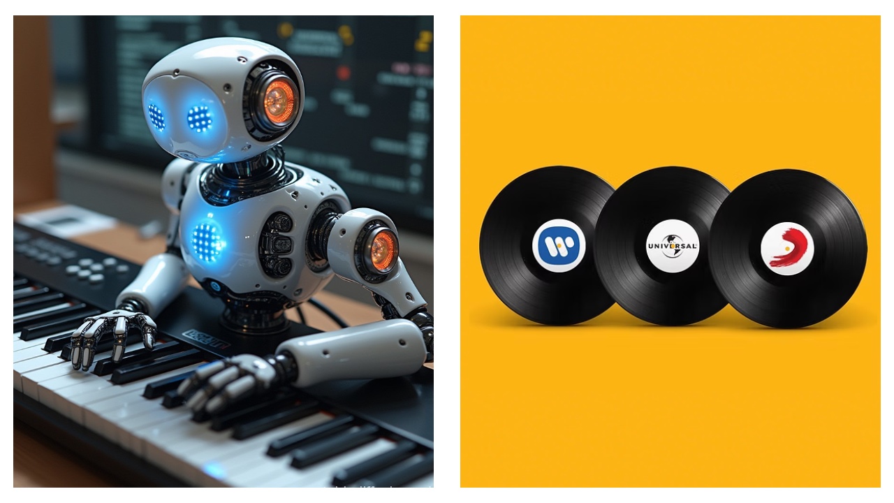 AI music big three record labels