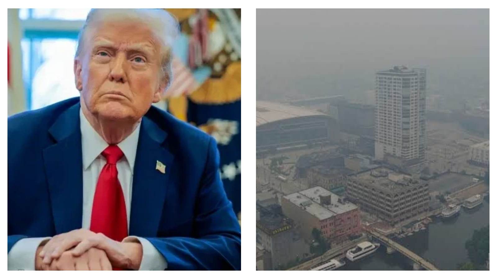 Donald Trump wildfire smoke