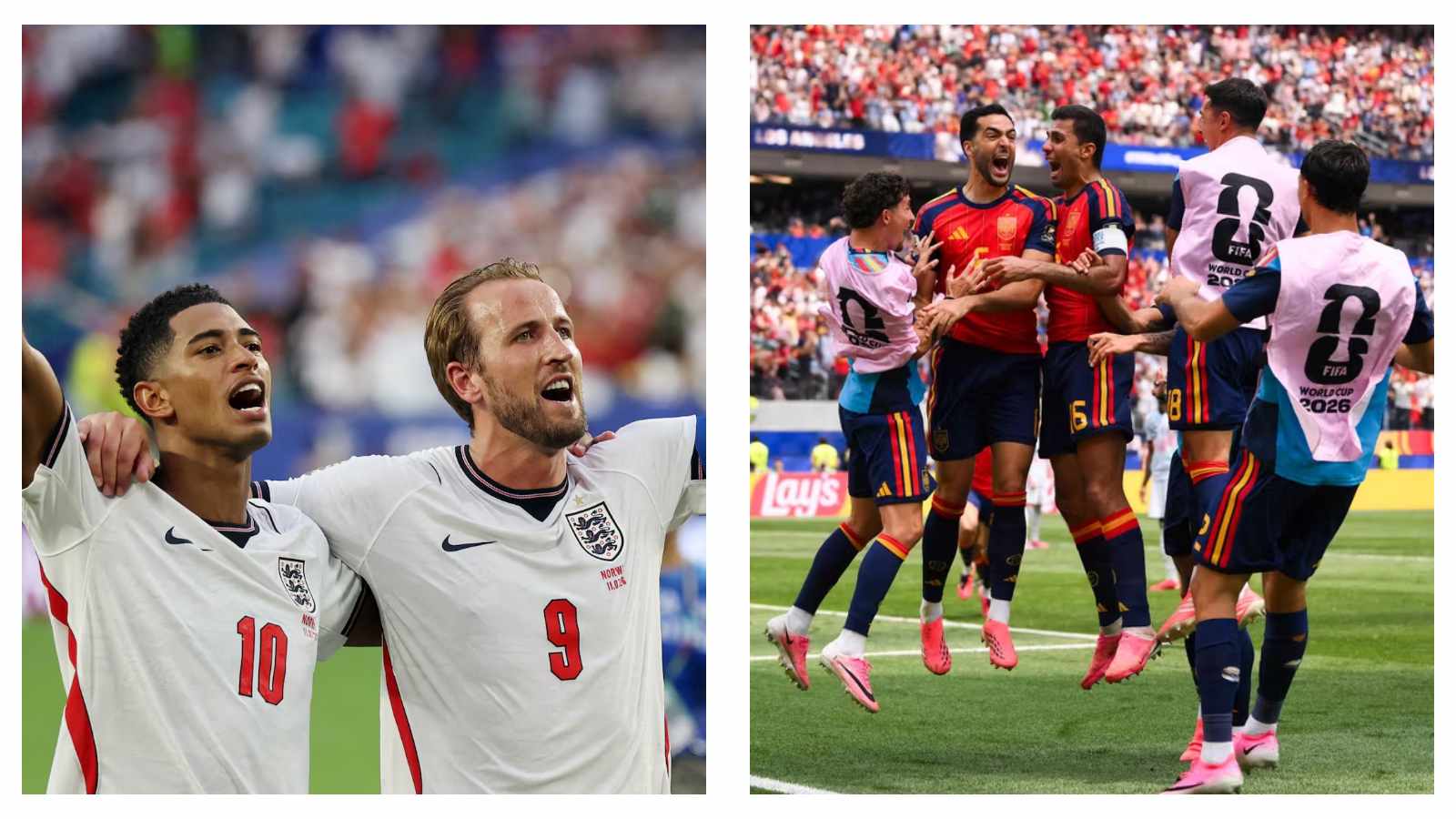 England and Spain national teams