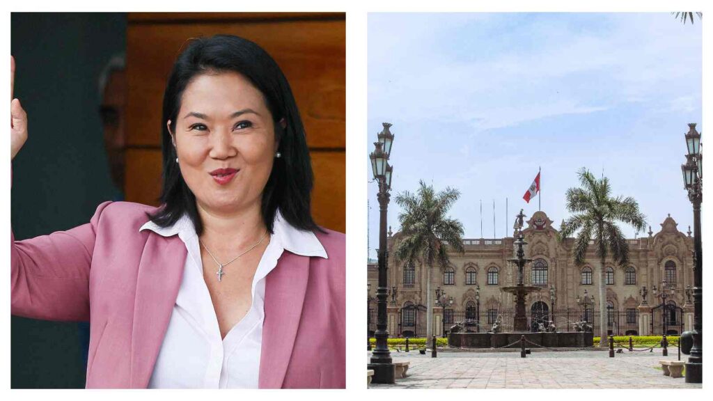 Keiko Fujimori and Peru government palace