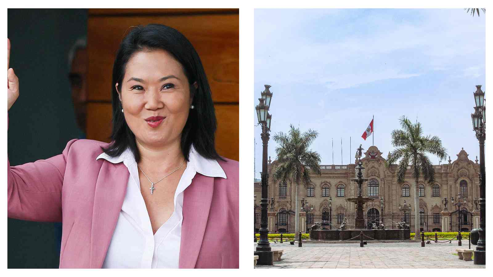 Keiko Fujimori and Peru government palace
