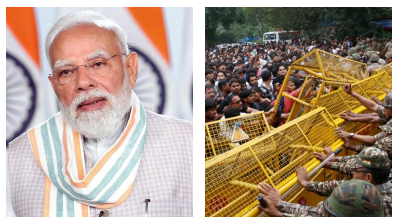 Narendra Modi New Delhi Protests