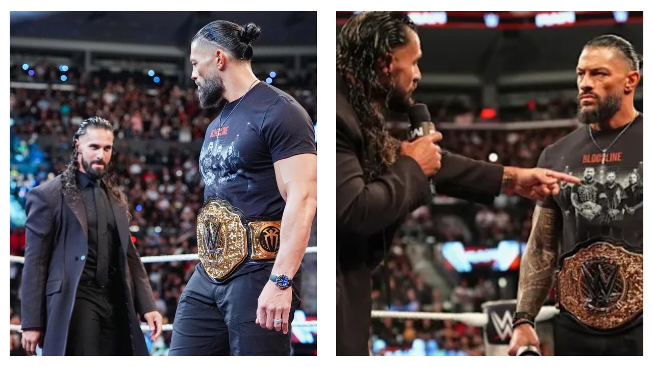 Roman Reigns Seth Rollins WWE