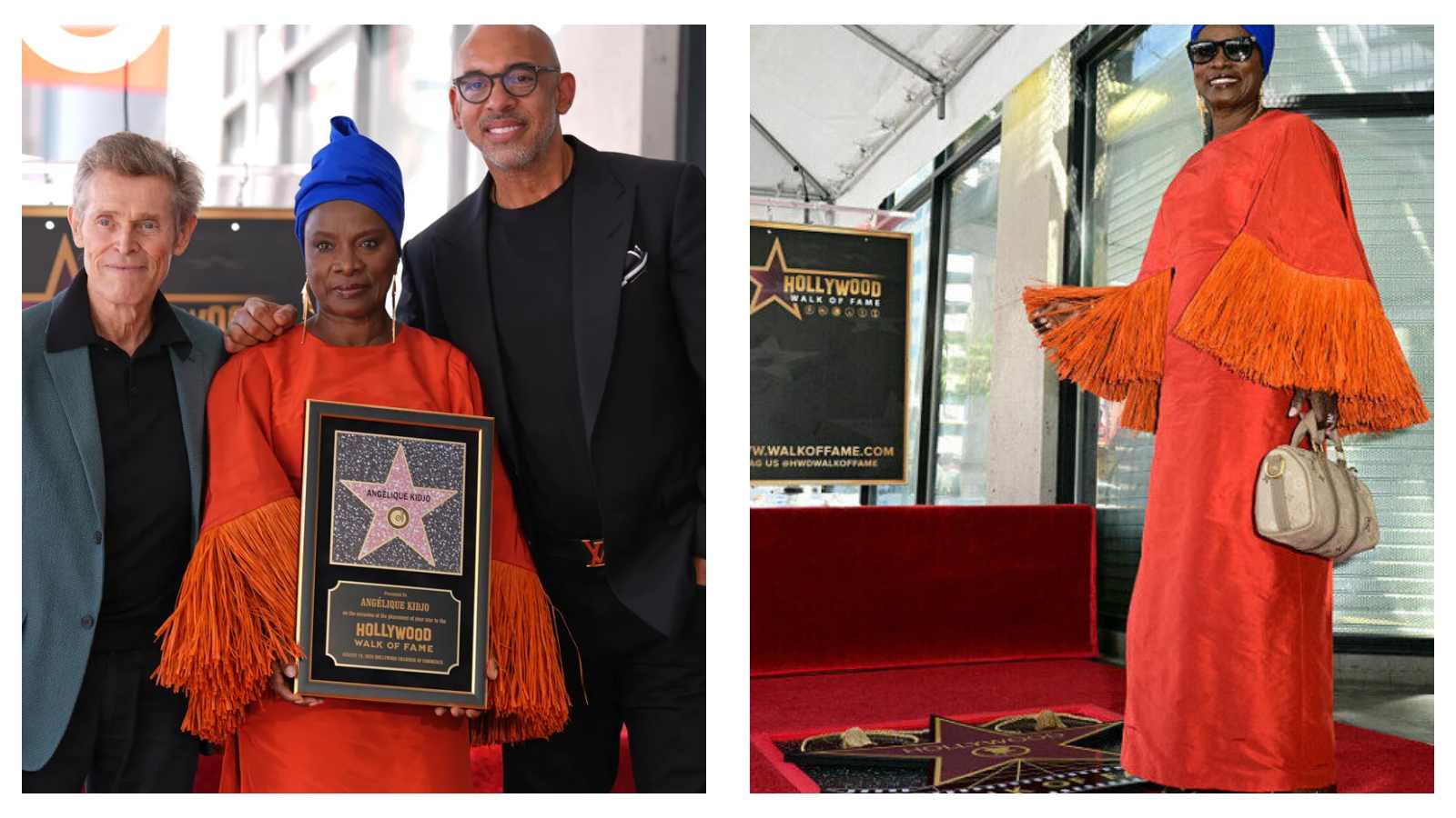 Angélique Kidjo and Hollywood Walk of Fame star