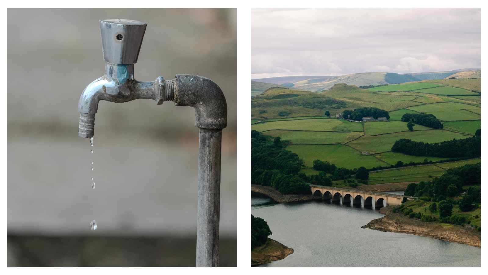 Dripping tap and UK reservoir