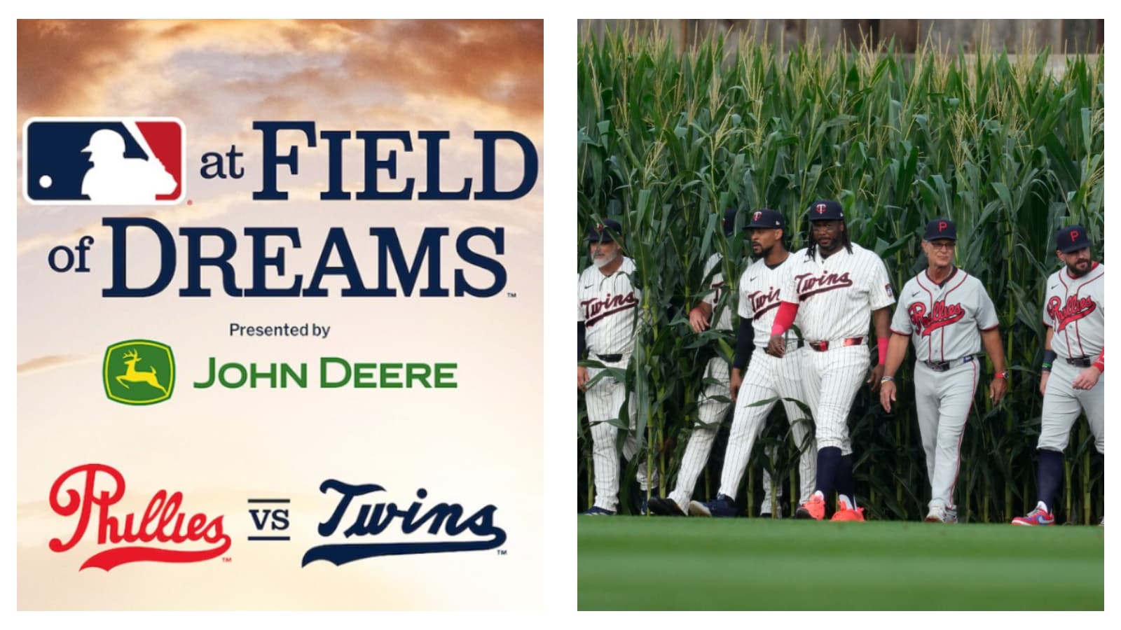 MLB at Field of Dreams 2026 featuring Philadelphia Phillies vs Minnesota Twins