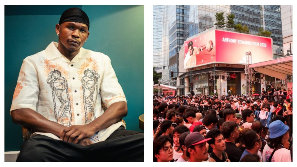 Minnesota Timberwolves star Anthony Edwards during the 'Believe That' tour of Manila