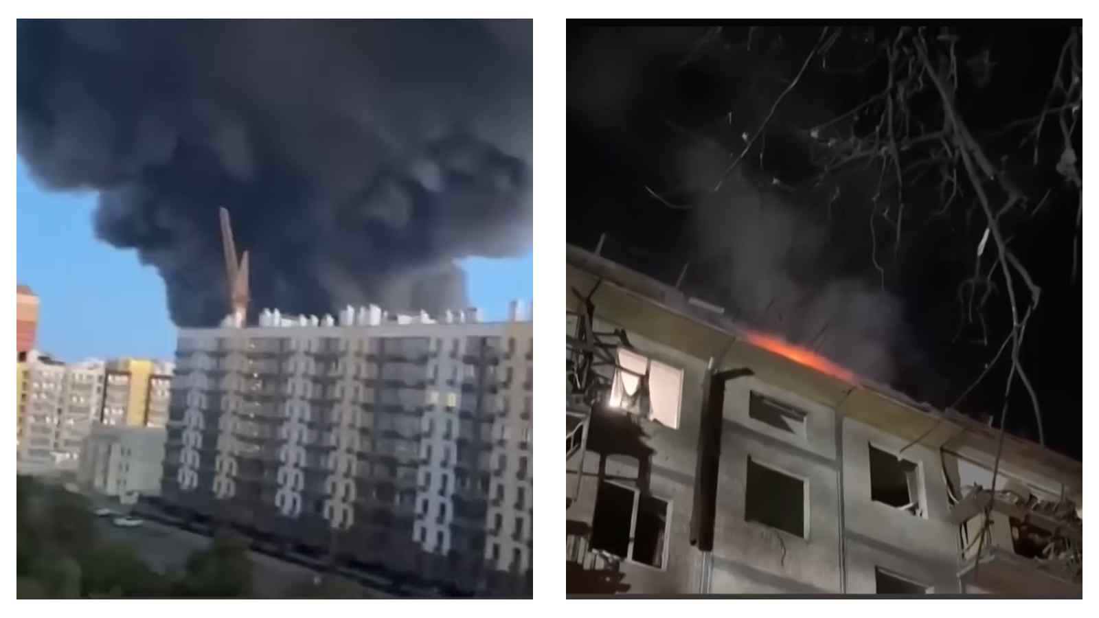 Russia and Ukraine exchanged fresh attacks on Tuesday, with Ukrainian authorities saying a massive Russian missile and drone strike on the Kyiv region killed at least 16 civilians.