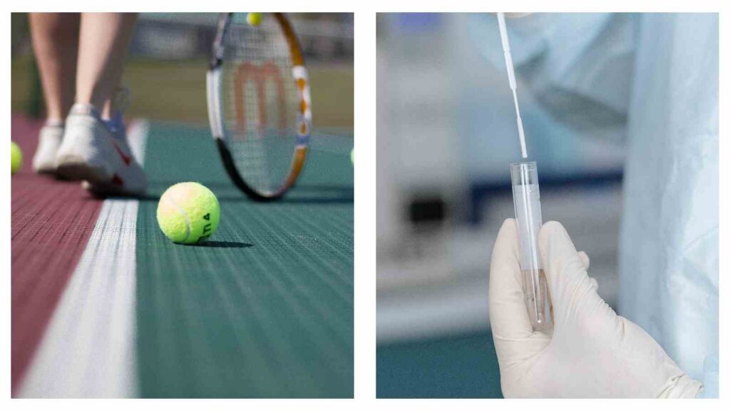 Tennis and swab