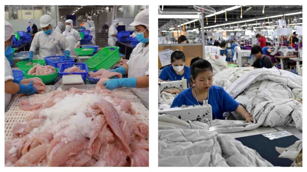 Vietnam's seafood and garment industries
