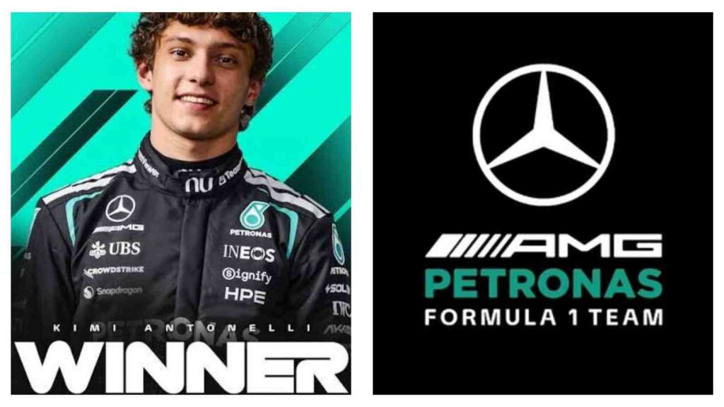 Mercedes F1 driver Kimi Antonelli