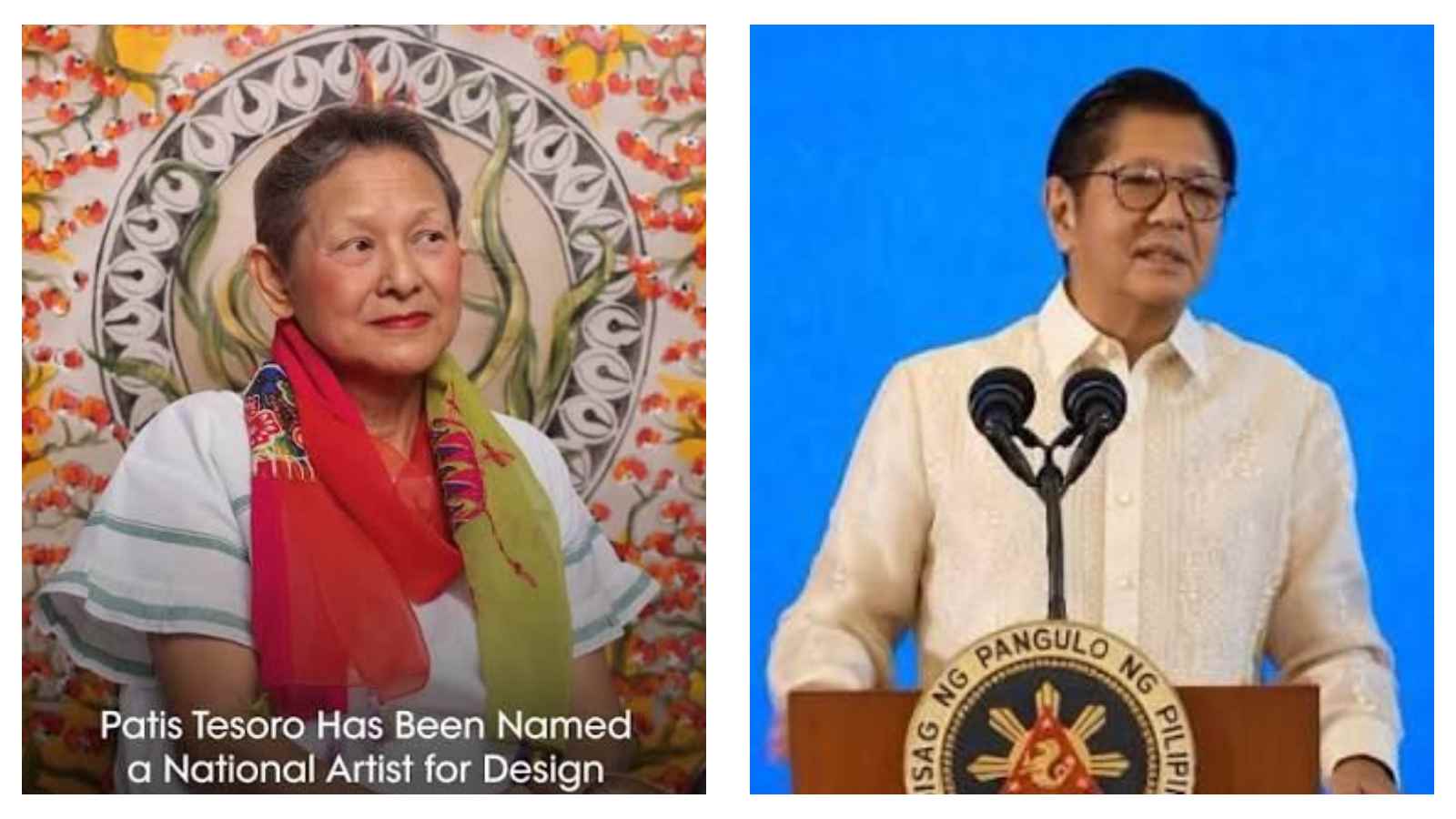 Patis Tesoro and President Ferdinand Marcos Jr